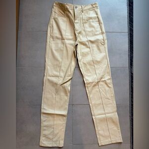 PrettyLittleThing Tan Straight-Leg Classic pants